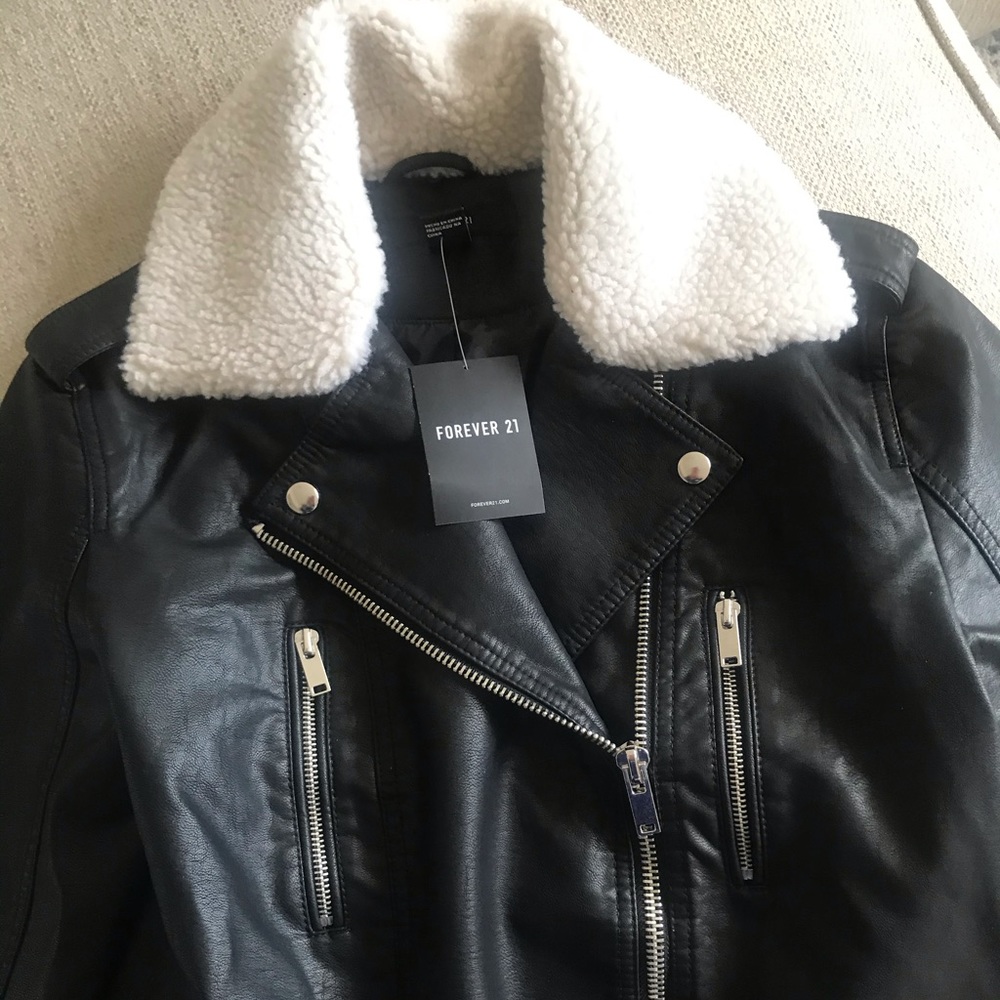 JACKET - BIKER W SHEARLING